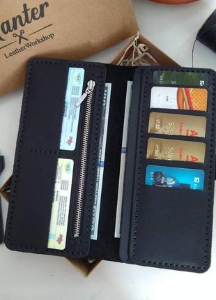Чоловіче портмоне клатч, шкіряний гаманець на подарунок1 фото