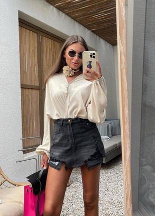 Спідниця - шорти з якісного деніму