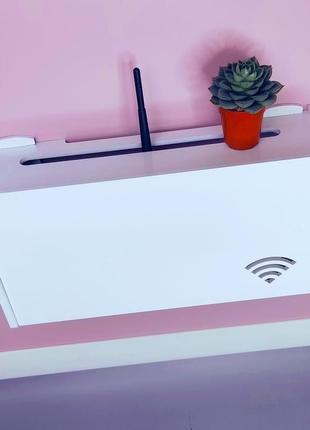 Полка для роутера wifi коробка под свич маршрутизатор тюнер свитч коммутатор2 фото