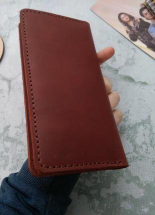 Великий чоловічий портмоне,клатч,лонгер,гаманець зі шкіри3 фото