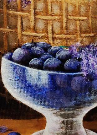 Картина акрил "фіолетовий натюрморт"7 фото