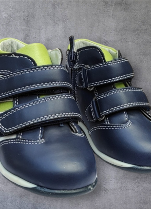 Деми ботинки, кеды кроссовки хайтопы синие для девочки мальчика легкие весна, осень