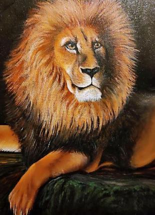 Картина акрил "цар звірів"
