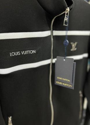 Брендовий чоловічий костюм / якісний костюм louis vuitton в чорному кольорі на кожен день2 фото