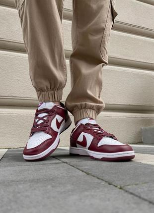 Кросівки nike dunk low bordo5 фото