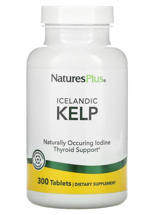 Naturesplus ісландські бурі водорості 300 таблеток kelp йод келп
