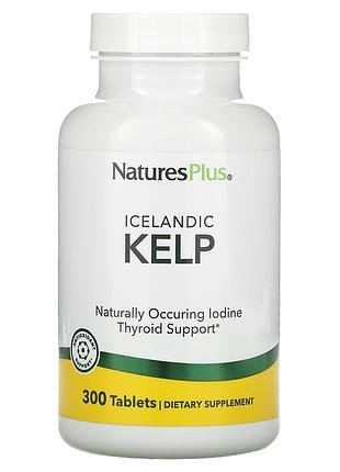 Naturesplus ісландські бурі водорості 300 таблеток kelp йод келп