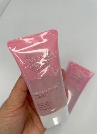 Пилинг-скатка с экстрактом сакуры laikou japan sakura peeling gel.2 фото