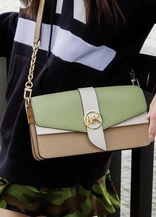 Сумка шкіряна michael kors greenwich medium