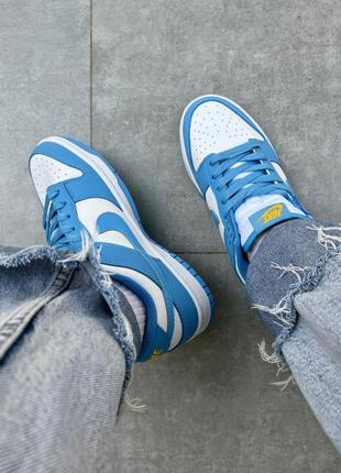 Кроссовки nike dunk low ‘university blue'9 фото