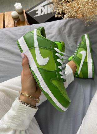 Кроссовки nike dunk low chlorophyll1 фото