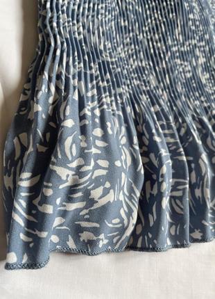Плиссированная мини-юбка голубая primark4 фото
