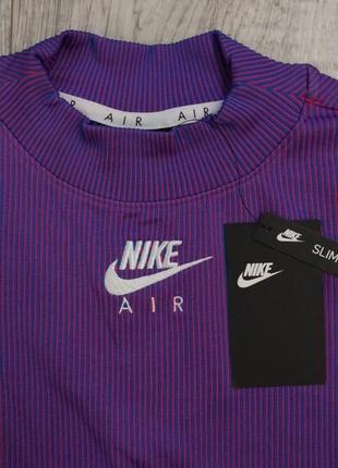 Жіночий лонгслів гольф nike sportswear air mock longsleeve. новий, оригінал!9 фото