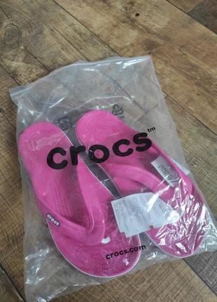 Bayaband flip женские вьетнамки крокус crocs розовые2 фото