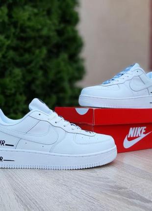 Чоловічі кросівки | nike air force 1 double air | білі | шкіра, :4210 фото