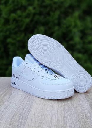 Чоловічі кросівки | nike air force 1 double air | білі | шкіра, :424 фото