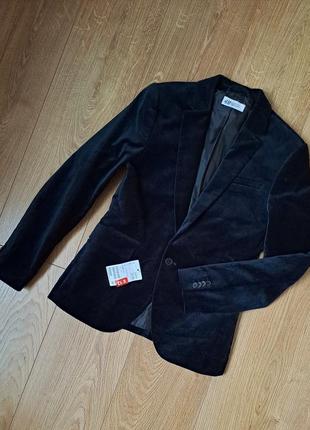 Бархатный пиджак для мальчика/нарядный пиджак1 фото