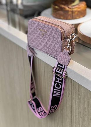 Сумка michael kors the snapshot bag light pink3 фото