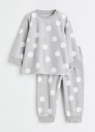 Костюм для новорожденного h&m 62 (2-4 мес) серый
