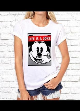 Футболка жіноча з принтом міккі маус, swag mickey mouse (мікі маус)