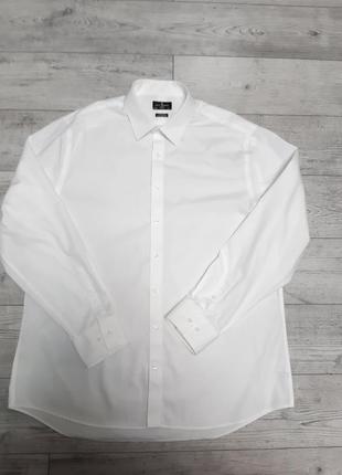 Рубашка мужская белая длинный рукав р 52-54 бренд "jeff benks"1 фото