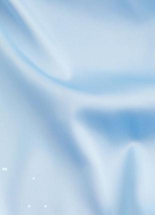 Женская трендовая блузка с v-образным вырезом блузка из блестящей ткани h&m голубая голубая3 фото