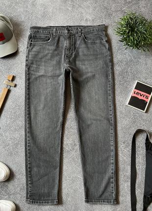 Мужские серые классические базовые прямые джинсы levi’s 502 hi-ball regular taper оригинал размер 36