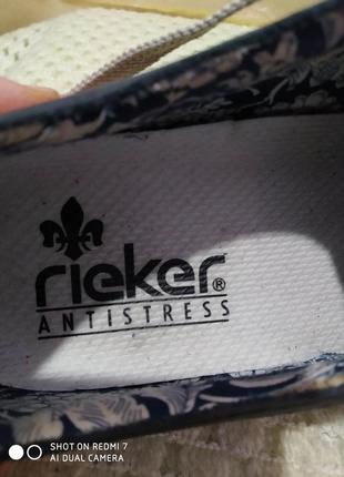 Шкіряні кросівки туфлі rieker antistress6 фото