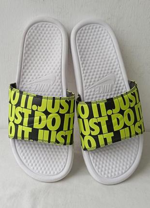 Оригинальные шлепанцы nike benassi jdi print 631261-103 just do it1 фото