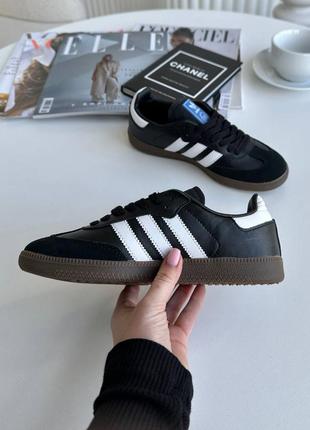 Кроссовки adidas samba black7 фото