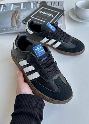 Кроссовки adidas samba black6 фото