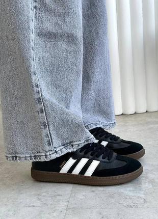 Кроссовки adidas samba black8 фото