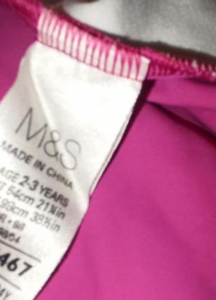 Сдельный купальник marks&spencer на юную модницу 2 - 3 года4 фото