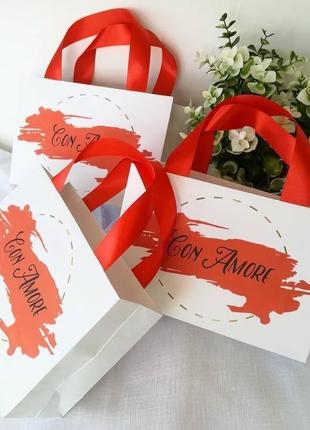Бумажные пакеты на свадьбу