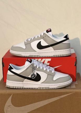 Оригінал кросівки nike dunk low se lottery pack grey fog найк данки сірі4 фото