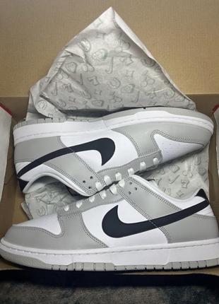 Кроссовки nike dunk low se lottery pack grey fog найк данки серые8 фото