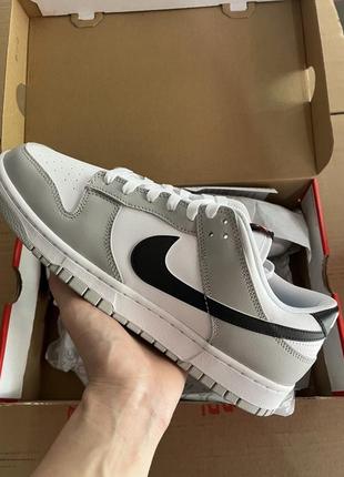 Оригінал кросівки nike dunk low se lottery pack grey fog найк данки сірі10 фото