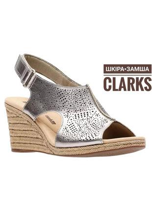 Босоніжки clarks шкіра1 фото