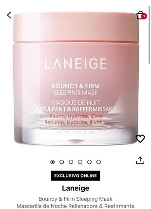 Наполняющая и укрепляющая ночная маска от laneige