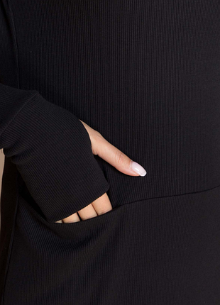 Платье-гольф черный 2