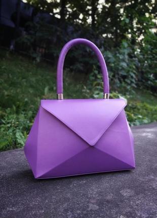 Кожаная геометрическая сумка конверт - geometry1 фото