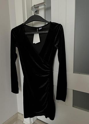 Бархатне плаття h&m