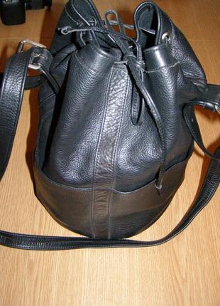 Прикольный рюкзак сумка через плечо торба кожа