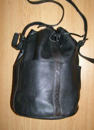 Прикольный рюкзак сумка через плечо торба кожа