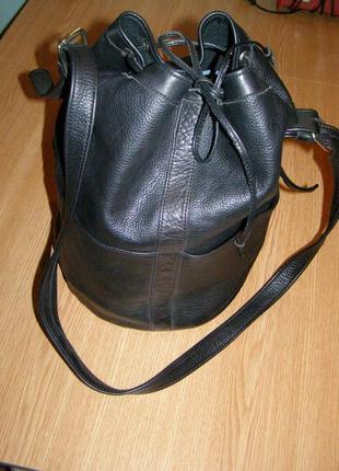 Прикольный рюкзак сумка через плечо торба кожа