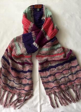 Шарф missoni foulard. шерсть. мохер.  170*34 .