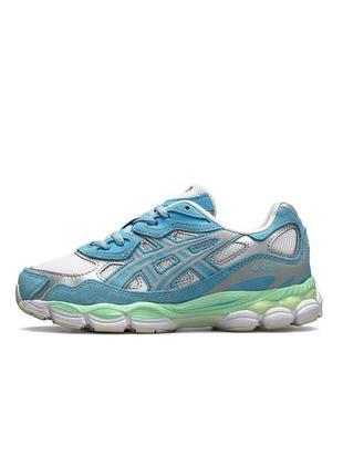 Женские кроссовки asics gel - nyc blue mint