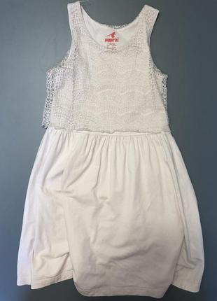 Стильное летнее платье с кружкой, для девочки 10-12 лет