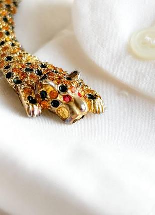 Роскошный винтажный браслет леопард2 фото