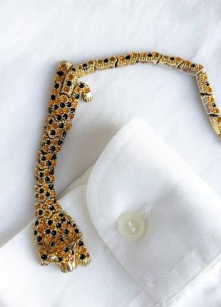 Роскошный винтажный браслет леопард